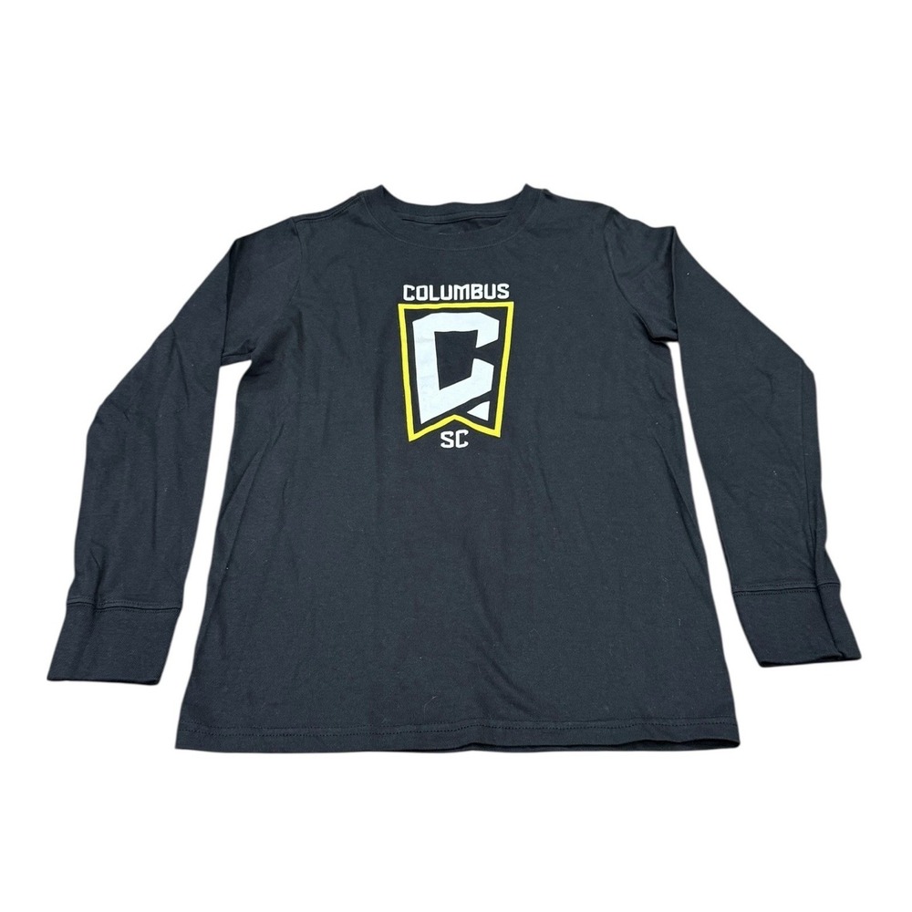 Columbus Crew SC Long Sleeve Tshirt Youth Kids Small‎ Black MLS Soccer Football